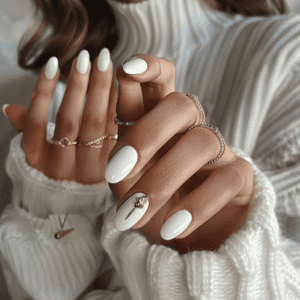 White nail styles