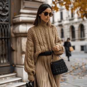 Dress in Skirts and Sweaters