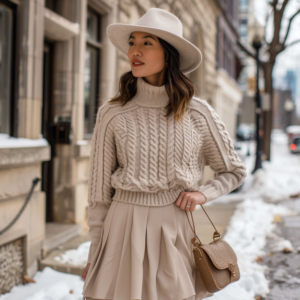 Dress in Skirts and Sweaters