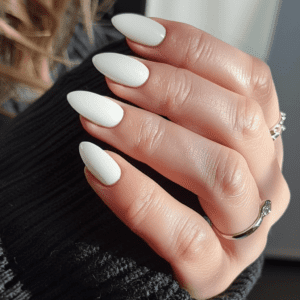 White nail styles