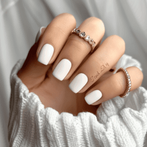 White nail styles