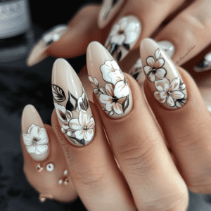 White nail styles