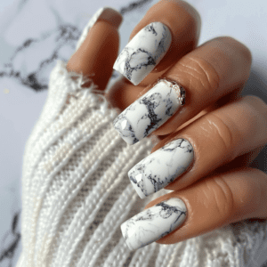 White nail styles