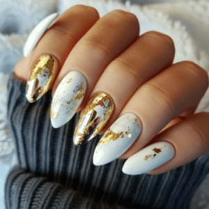 White with Gold Accents