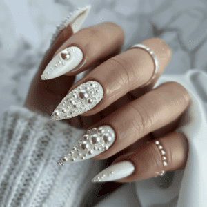 White nail styles