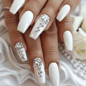 White nail styles