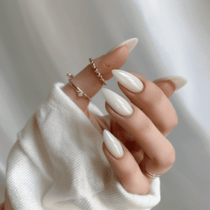 White nail styles