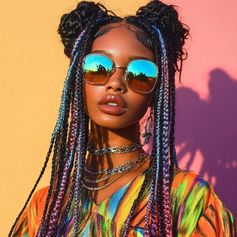 standout box braid styles