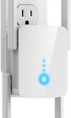 WLM Fastest WiFi Extender Signal Booster for Home – Up to 9000 sq. ft Coverage, Easy Set Up WiFi Repeater Wireless Signal Booster with Ethernet Port, Long Range, Ultra-Stable Router Internet Booster