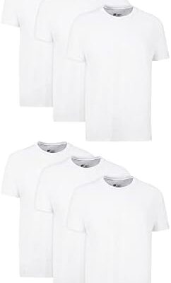 Hanes Men’s Cotton, Moisture-Wicking Crew Tee Undershirts, Multi-Packs Available