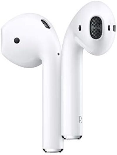 Apple AirPods (2nd Generation) Wireless Ear Buds, Bluetooth Headphones with Lightning Charging Case Included, Over 24 Hours of Battery Life, Effortless Setup for iPhone