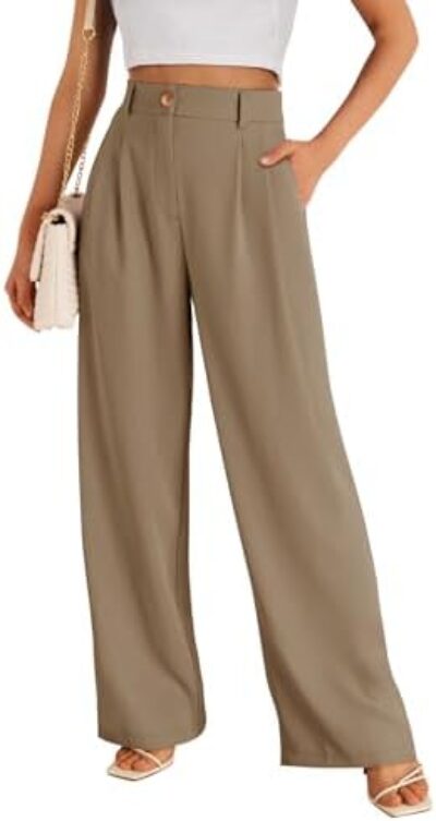 LILLUSORY Wide Leg Dress Pants Women's High Waisted Dressy Trousers