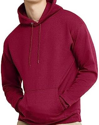 Hanes mens Ecosmart Hoodie, Midweight Fleece Sweatshirt, Pullover Hooded Sweatshirt for Men