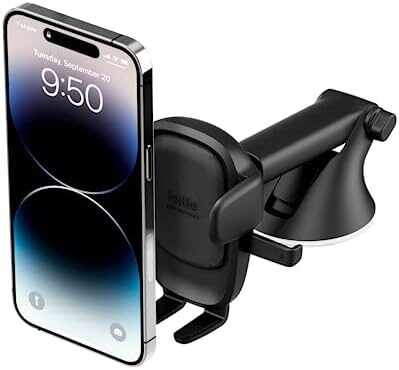 iOttie Easy One Touch 6 Universal Car Mount Dashboard & Windshield Suction Cup Phone Holder for iPhone Samsung, Google, All Smartphones