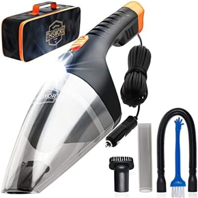 ThisWorx Car Vacuum Cleaner 2.0 from Daughter, Son, Wife – Portable Handheld Mini Vacuum Cleaner W/ 16ft Cord, Bag, & Attachments – Small Vacuum for Car, RV, Boats, Travel