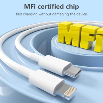 USB C to Lightning Cable [Apple MFi Certified] 5 Pack 6/6/6/6/6 FT iPhone Charger Type C to Lightning Cable Power Delivery Fast Charging Cord Compatible with iPhone 14/13/12/11/XS/XR/X/8 - Image 3