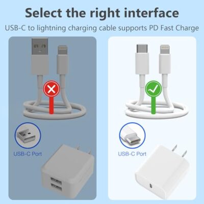 USB C to Lightning Cable [Apple MFi Certified] 5 Pack 6/6/6/6/6 FT iPhone Charger Type C to Lightning Cable Power Delivery Fast Charging Cord Compatible with iPhone 14/13/12/11/XS/XR/X/8 - Image 7