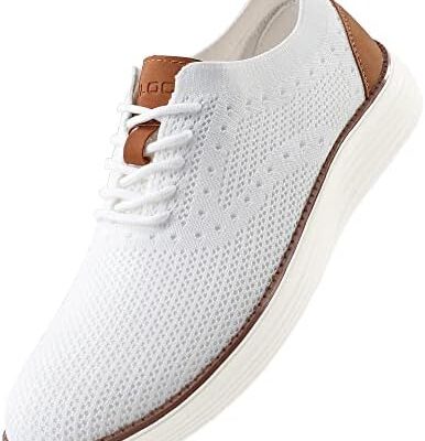 VILOCY Men’s Mesh Dress Sneakers Oxfords Business Casual Walking Shoes Tennis Comfortable