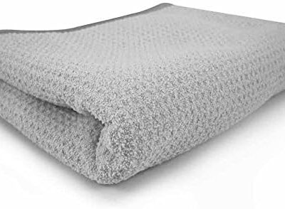 Chemical Guys MIC_781_01 Waffle Weave Gray Matter 70/30 Blend Microfiber Drying Towel with Silk Edging, 25″ x 36″