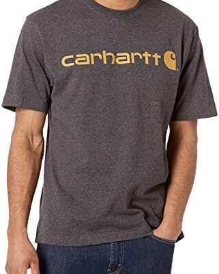 Carhartt Men’s Loose Fit Heavyweight Short-Sleeve Logo Graphic T-Shirt