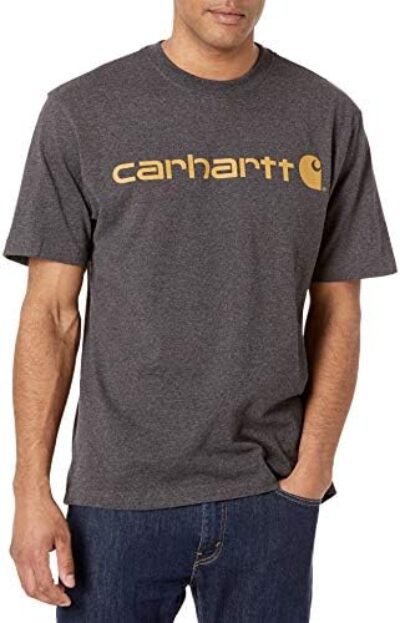 Carhartt Men's Loose Fit Heavyweight Short-Sleeve Logo Graphic T-Shirt