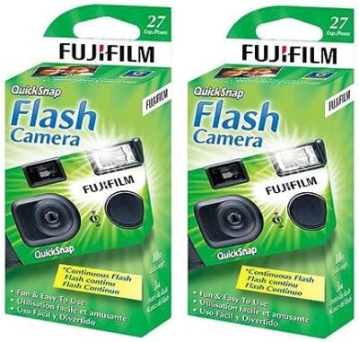 Fujifilm QuickSnap Flash 400 One-Time-Use Camera - 2 Pack