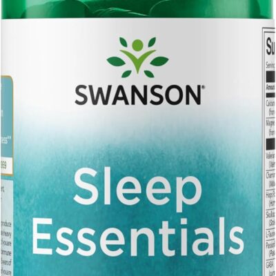 Swanson Sleep Essentials includes GABA and Melatonin – 60 Veg Capsules