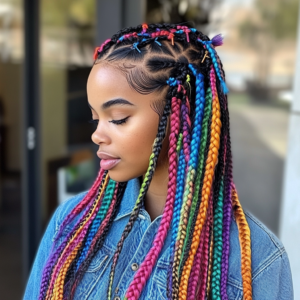 standout box braid styles