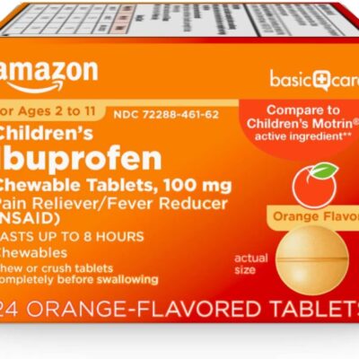 Amazon Basic Care Children’s Ibuprofen Chewable Ta…