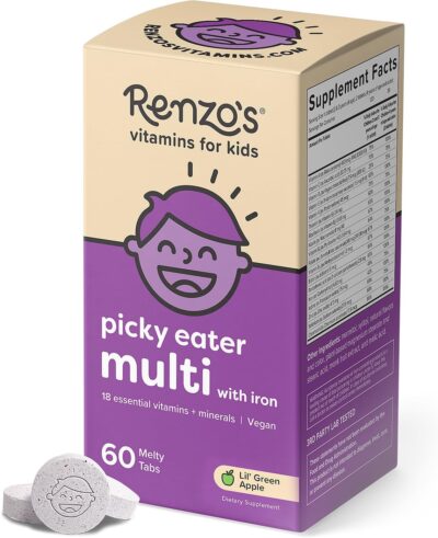 Renzo’s Picky Eater Kids Multivitamin with Iron - ...