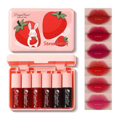 Eakroo 6 Colors Lip Tint Stain Mini Liquid Lipstic...