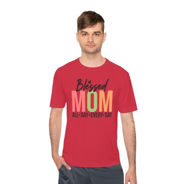Blessed Mom Unisex Moisture Wicking Tee, Mom Shirt, Fitness Apparel, Mother's Day Gift, Everyday Wear, Active Lifestyle Top - Image 27