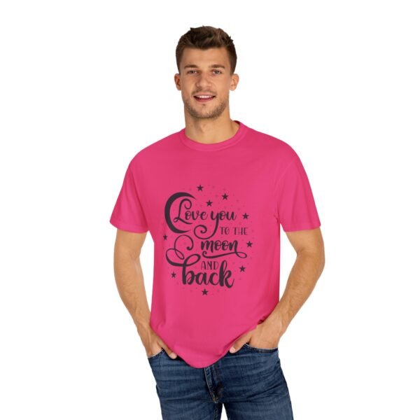 Love You to the Moon and Back Unisex T-Shirt | Cute Gift for Him/Her, Relaxed Fit Tee, Relationship Gift, Gift for Parents, Couple's Shirt - Image 52