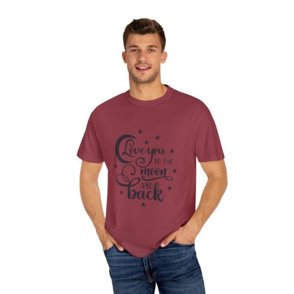 Love You to the Moon and Back Unisex T-Shirt | Cute Gift for Him/Her, Relaxed Fit Tee, Relationship Gift, Gift for Parents, Couple's Shirt - Image 56