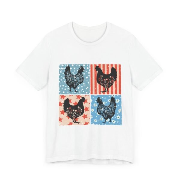 RML Vintage Chicken Art Tee, Rustic Farmhouse Shirt, Unisex Graphic Tee, Country Style Top, Gift for Farm Lovers, Summer Wardrobe - Image 3