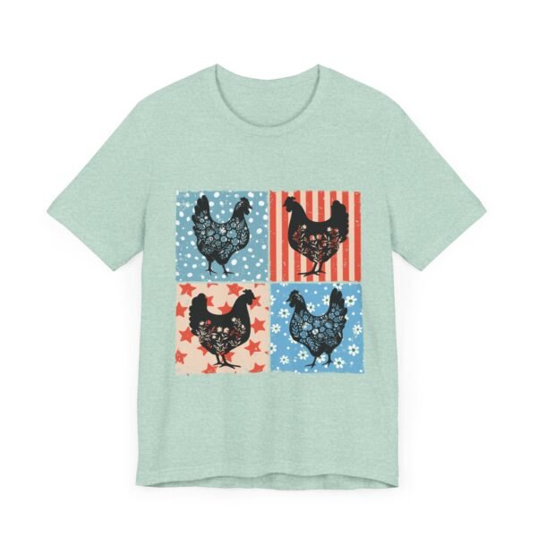 RML Vintage Chicken Art Tee, Rustic Farmhouse Shirt, Unisex Graphic Tee, Country Style Top, Gift for Farm Lovers, Summer Wardrobe - Image 19