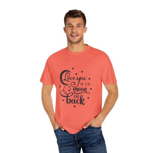 Love You to the Moon and Back Unisex T-Shirt | Cute Gift for Him/Her, Relaxed Fit Tee, Relationship Gift, Gift for Parents, Couple's Shirt - Image 12
