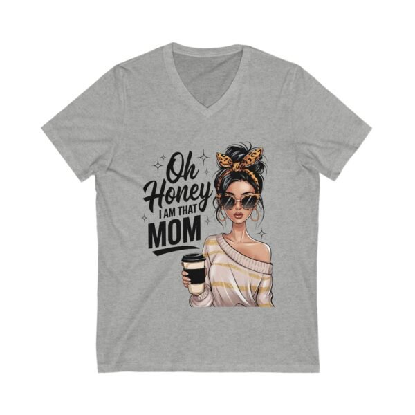RML Oh Honey, I Am That Mom Infinity Love V-Neck Tee - Cute Sister Shirt, Gift for Sisters, Family Reunion Apparel, Birthday Gift, Infinity Symbol Design - Image 7