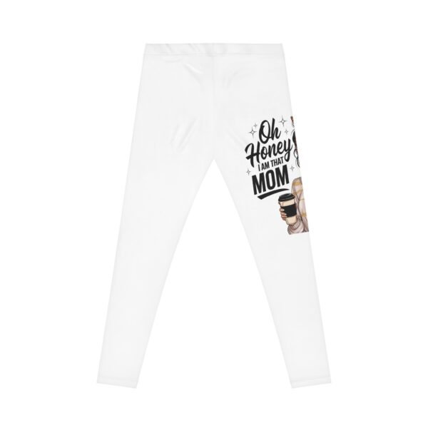 RML Oh Honey, I Am That Mom Legging | Stylish Women's AOP Fitness Pants, Casual Wear, Workout Gear, Athletic Leggings, Gift for Sisters - Image 2