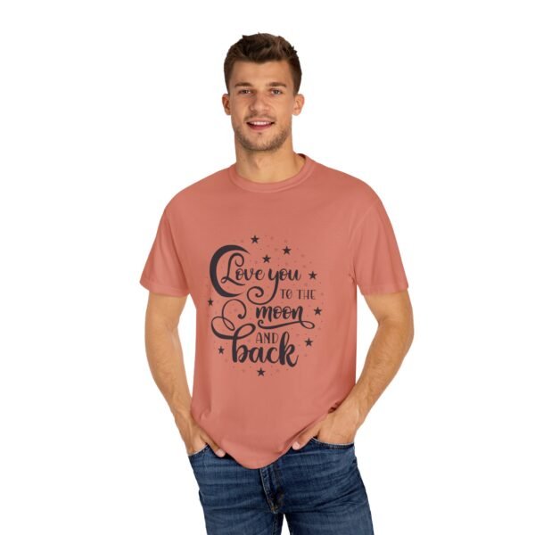 Love You to the Moon and Back Unisex T-Shirt | Cute Gift for Him/Her, Relaxed Fit Tee, Relationship Gift, Gift for Parents, Couple's Shirt - Image 8