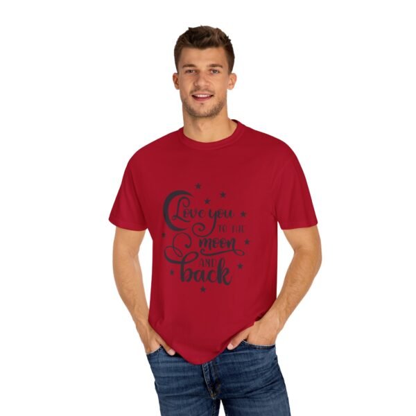 Love You to the Moon and Back Unisex T-Shirt | Cute Gift for Him/Her, Relaxed Fit Tee, Relationship Gift, Gift for Parents, Couple's Shirt - Image 60