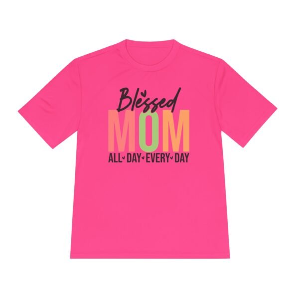 Blessed Mom Unisex Moisture Wicking Tee, Mom Shirt, Fitness Apparel, Mother's Day Gift, Everyday Wear, Active Lifestyle Top - Image 21