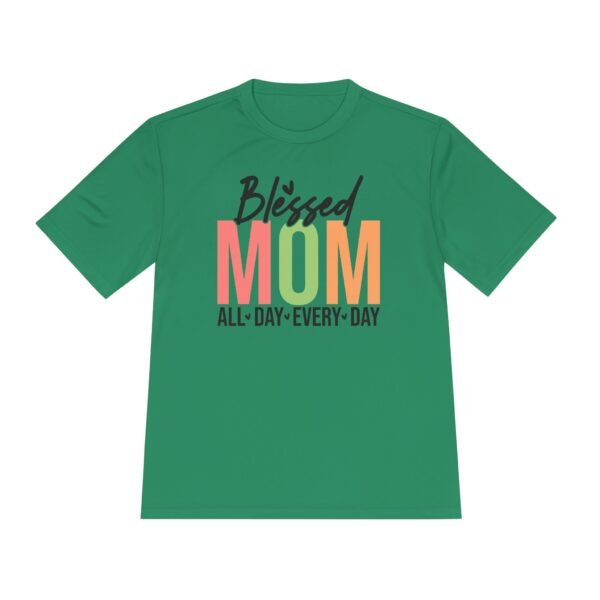 Blessed Mom Unisex Moisture Wicking Tee, Mom Shirt, Fitness Apparel, Mother's Day Gift, Everyday Wear, Active Lifestyle Top - Image 9