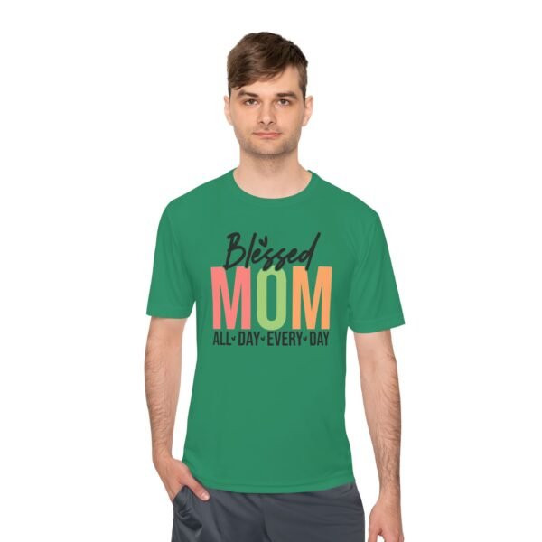 Blessed Mom Unisex Moisture Wicking Tee, Mom Shirt, Fitness Apparel, Mother's Day Gift, Everyday Wear, Active Lifestyle Top - Image 11