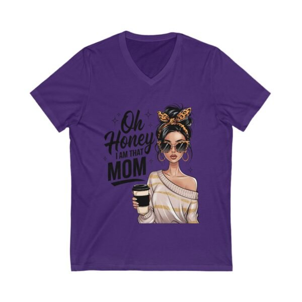 RML Oh Honey, I Am That Mom Infinity Love V-Neck Tee - Cute Sister Shirt, Gift for Sisters, Family Reunion Apparel, Birthday Gift, Infinity Symbol Design - Image 13