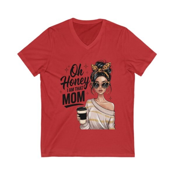 RML Oh Honey, I Am That Mom Infinity Love V-Neck Tee - Cute Sister Shirt, Gift for Sisters, Family Reunion Apparel, Birthday Gift, Infinity Symbol Design - Image 15
