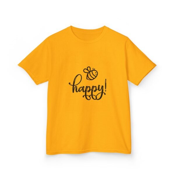 Kids Happy Bee Tee | Cute Kids T-Shirt | Bee-Themed Gift | Birthday Apparel | Summer Outfit | Children's Clothing | Fun Shirt - Image 7