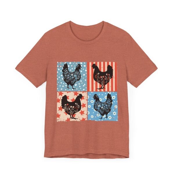 RML Vintage Chicken Art Tee, Rustic Farmhouse Shirt, Unisex Graphic Tee, Country Style Top, Gift for Farm Lovers, Summer Wardrobe - Image 11