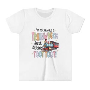 RML I’m Not Always A Trainweck Infinity Tee, Youth Short Sleeve T-Shirt, Sisterhood Gift, Best Sister Ever, Family Bond Tee, Birthday Present for Girls