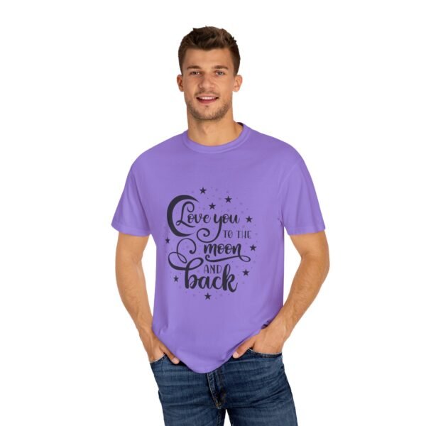 Love You to the Moon and Back Unisex T-Shirt | Cute Gift for Him/Her, Relaxed Fit Tee, Relationship Gift, Gift for Parents, Couple's Shirt - Image 48